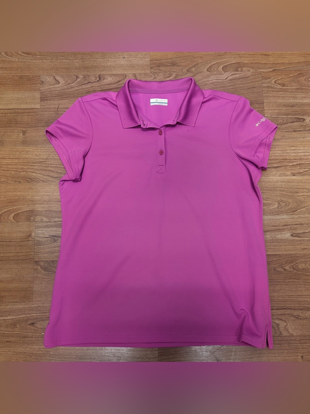 Women’s Columbia PFG Fuchsia Quart Valley Polo fishing outdoor lightweight XL